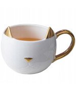 KUBEK CERAMICZNY 400ML KOT DO KAWY HERBATY DUŻY PREZENT DLA NIEJ KOTEM