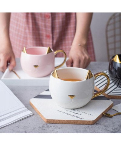 KUBEK CERAMICZNY 400ML KOT DO KAWY HERBATY DUŻY PREZENT DLA NIEJ KOTEM