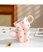 KUBEK CERAMICZNY DUŻY WISIENKA DO KAWY HERBATY NAPOJU DLA NIEJ MAMY BABCI