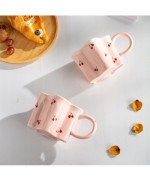 KUBEK CERAMICZNY DUŻY WISIENKA DO KAWY HERBATY NAPOJU DLA NIEJ MAMY BABCI