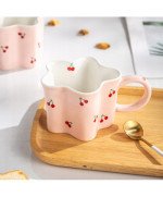 KUBEK CERAMICZNY DUŻY WISIENKA DO KAWY HERBATY NAPOJU DLA NIEJ MAMY BABCI