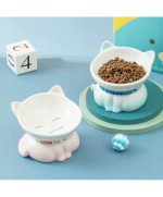 MISKA CERAMICZNA DLA KOTA MISKI ATYPOŚLIZGOWA 350ml NA KARMĘ POKARM