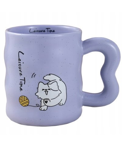 KUBEK CERAMICZNY 350ML KOT DO KAWY HERBATY DUŻY PREZENT DLA NIEGO NIEJ