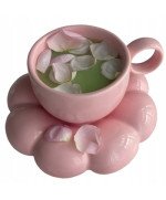 FILIŻANKA ZE SPODKIEM PODSTAWKĄ DO KAWY HERBATY PORCELANOWA KUBEK SZKLANKA