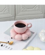 FILIŻANKA ZE SPODKIEM PODSTAWKĄ DO KAWY HERBATY PORCELANOWA KUBEK SZKLANKA