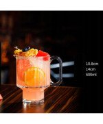 Szklanka do Drinków Napojów Kawy Herbaty WHISKY DUŻA 600ml na wodę sok 2szt