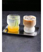 Szklanka kufel do Napojów Kawy Herbaty Drinków LATTE Soku Retro 2szt sztuk