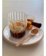 Szklanka kufel do Napojów Kawy Herbaty Drinków LATTE Soku Retro