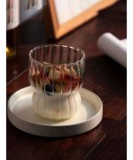 Szklanka kufel do Napojów Kawy Herbaty Drinków LATTE Soku Retro