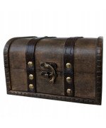 SZKATUŁKA PUDEŁKO Drewniane kuferek na akcesoria, biżuterie RETRO organizer