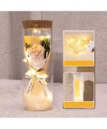 WIECZNA RÓŻA W SZKLE RÓŻOWA LED PREZENT DLA NIEJ NA DZIEŃ KOBIET DZIEŃ MAMY