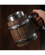 KUFEL DO PIWA 500ml ŚREDNIOWIECZNY WIKING DUŻY TATY 0.5ml KARCZMA NORDYCKI