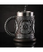 KUFEL DO PIWA 500ml Thor Odin Młot WIKING DUŻYTATY 0.5ml KARCZMA NORDYCKI