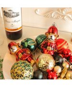 BOMBKI CHOINKOWE DUŻE OZDOBY ŚWIĄTECZNE ZESTAW BOMBEK NIETŁUKĄCE NA CHOINKĘ