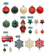 BOMBKI CHOINKOWE DUŻE OZDOBY ŚWIĄTECZNE ZESTAW BOMBEK NIETŁUKĄCE NA CHOINKĘ