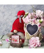 ŚWIĄTECZNY SKRZAT GNOM KRASNAL ELF DUŻY CZARNY PREZENT NA ŚWIĘTA DEKORACJA