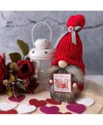 ŚWIĄTECZNY SKRZAT GNOM KRASNAL ELF DUŻY CZARNY PREZENT NA ŚWIĘTA DEKORACJA