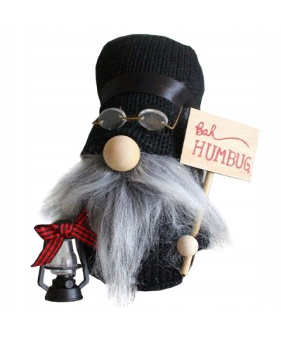 SKRZAT ŚWIĄTECZNY GNOM KRASNAL ELF DUŻY CZARNY PREZENT NA ŚWIĘTA DEKORACJA