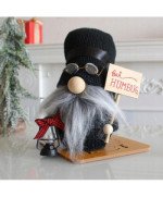 SKRZAT ŚWIĄTECZNY GNOM KRASNAL ELF DUŻY CZARNY PREZENT NA ŚWIĘTA DEKORACJA