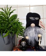 SKRZAT ŚWIĄTECZNY GNOM KRASNAL ELF DUŻY CZARNY PREZENT NA ŚWIĘTA DEKORACJA