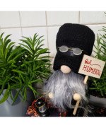 SKRZAT ŚWIĄTECZNY GNOM KRASNAL ELF DUŻY CZARNY PREZENT NA ŚWIĘTA DEKORACJA