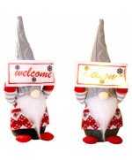 ŚWIĄTECZNY SKRZAT KRASNAL ELF GNOM DUŻY ŚWIECĄCY LED PREZENT NA ŚWIĘTA