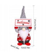 ŚWIĄTECZNY SKRZAT KRASNAL ELF GNOM DUŻY ŚWIECĄCY LED PREZENT NA ŚWIĘTA