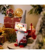 ŚWIĄTECZNY SKRZAT KRASNAL ELF GNOM DUŻY ŚWIECĄCY LED PREZENT NA ŚWIĘTA