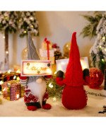 ŚWIĄTECZNY SKRZAT KRASNAL ELF GNOM DUŻY ŚWIECĄCY LED PREZENT NA ŚWIĘTA