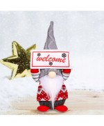 ŚWIĄTECZNY SKRZAT KRASNAL ELF GNOM DUŻY ŚWIECĄCY LED PREZENT NA ŚWIĘTA