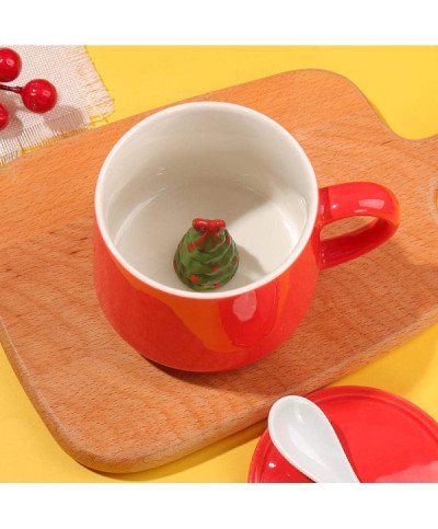 DUŻY KUBEK ŚWIĄTECZNY 350ML CERAMICZNY BAŁWANEK CHOINKA NA PREZENT ŚWIĘTA