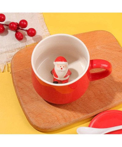 DUŻY KUBEK ŚWIĄTECZNY 350ML CERAMICZNY BAŁWANEK CHOINKA NA PREZENT ŚWIĘTA