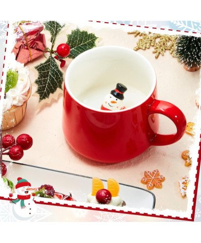 DUŻY KUBEK ŚWIĄTECZNY 350ML CERAMICZNY BAŁWANEK CHOINKA NA PREZENT ŚWIĘTA