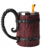 KUFEL KUBEK WIKING NORDYCKI KUFEL VIKINGS 550ml 0.5L DREWNIANY DUŻY STYL