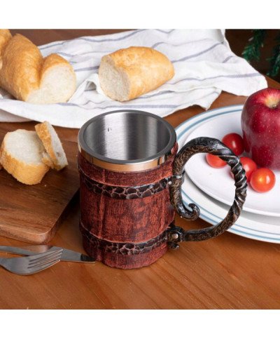 KUFEL KUBEK WIKING NORDYCKI KUFEL VIKINGS 550ml 0.5L DREWNIANY DUŻY STYL