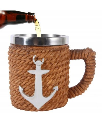 KUFEL DO PIWA 400ml KOTWICA MORZE DLA TATY 0.4 NA PREZENT DUŻY STATKI STYL