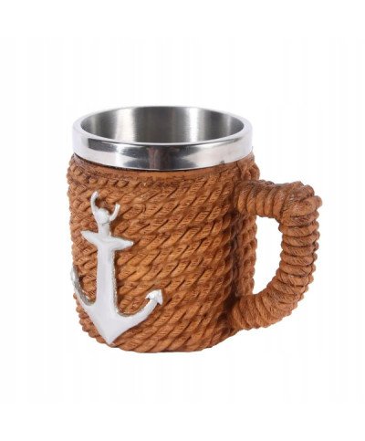 KUFEL DO PIWA 400ml KOTWICA MORZE DLA TATY 0.4 NA PREZENT DUŻY STATKI STYL