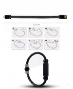 BRANSOLETKA SKÓRZANA KABEL PRZEWÓD USB C/B/IPhone