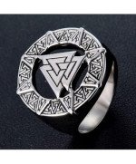 SYGNET SERCE HRUNGNIRA PIERŚCIONEK MĘSKI VALKNUT