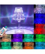 Kryształowa Lampka Lampa Róża LED wielokolorowa PILOT RGB Tiktok