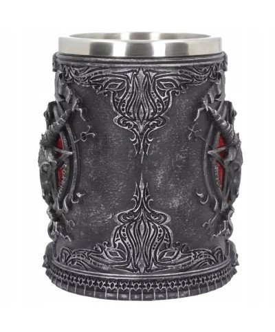 KUFEL DO PIWA 500ml PREZENT GOTYCKI BAPHOMET 0.5 DUŻY PENTAGRAM DLA TATY