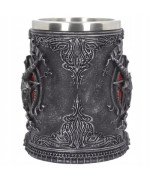 KUFEL DO PIWA 500ml PREZENT GOTYCKI BAPHOMET 0.5 DUŻY PENTAGRAM DLA TATY