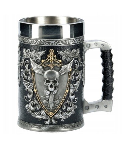 KUFEL DO PIWA 500ml PREZENT CZASZKA DUŻY TATY 0.5