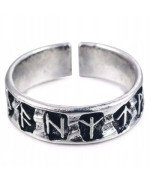 SREBRNY SYGNET NORDYCKI VIKING PIERŚCIEŃ TOPORY