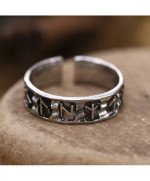 SREBRNY SYGNET NORDYCKI VIKING PIERŚCIEŃ TOPORY