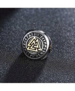 SREBRNY SYGNET NORDYCKI VIKING PIERŚCIEŃ VALKNUT