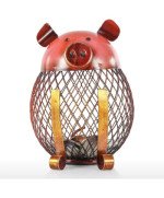 Metalowa otwierana Świnka skarbonka dla dzieci, na oszczędności, prezent